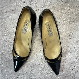 Jimmy Choo Black Leather Heels (8)